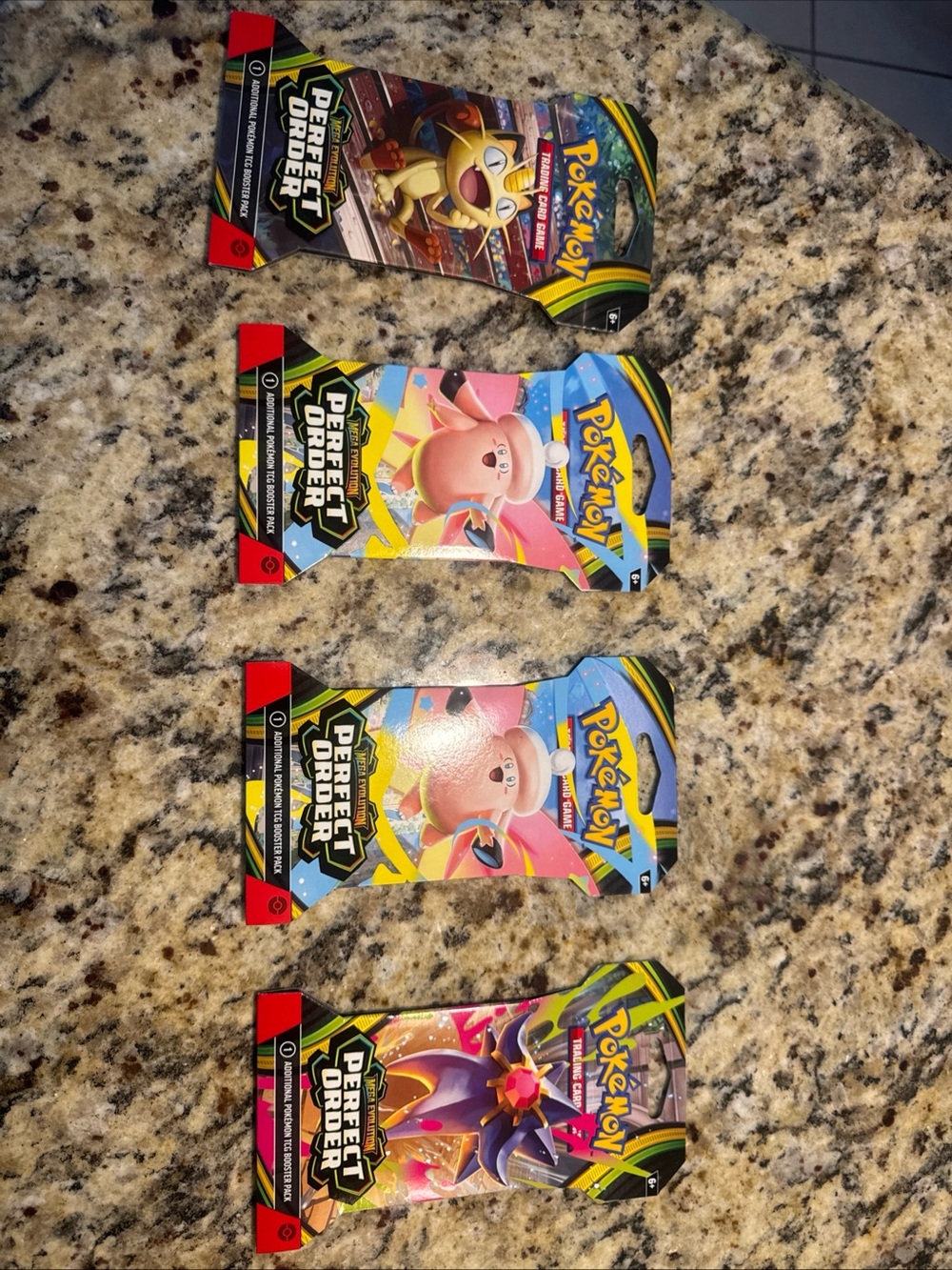 Pokemon Perfect Order Card Pack Assorted Blue Pink Yellow Purple